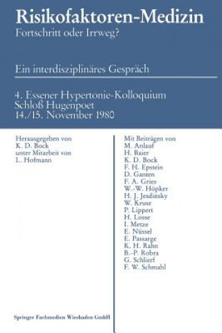 Kniha Risikofaktoren - Medizin K. D. Bock