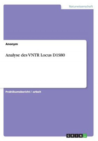 Könyv Analyse des VNTR Locus D1S80 Lise Meitner