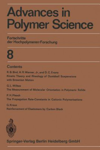 Kniha Advances in Polymer Science Prof. Dr. H.-J. Cantow