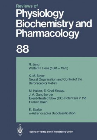 Kniha Reviews of Physiology, Biochemistry and Pharmacology R. H. Adrian