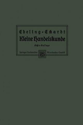 Książka Kleine Handelskunde Ph. Ebeling