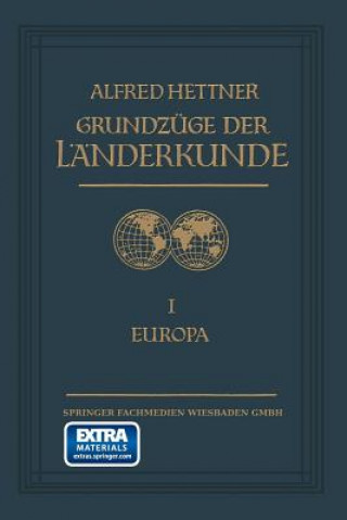 Kniha Grundzuge Der Landerkunde Dr. Alfred Hettner