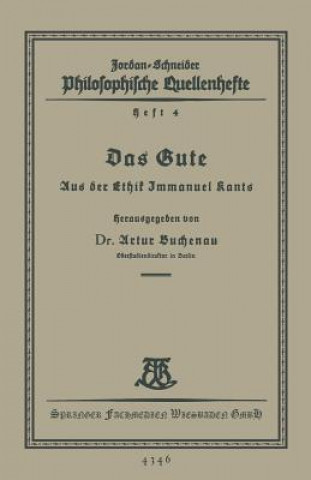 Knjiga Gute Dr. Artur Buchenau
