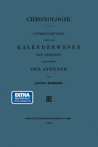 Könyv Chronologie August Mommsen