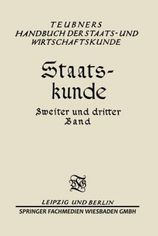 Buch Staats-Kunde Erwin Geldmacher