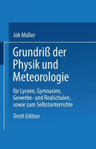 Book Grundriss Der Physik Und Meteorologie Dr. Joh. Müller