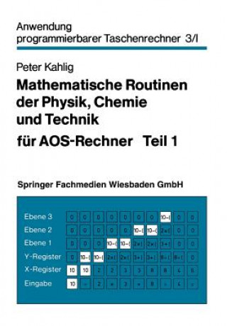 Książka Mathematische Routinen Der Physik, Chemie Und Technik Fur Aos-Rechner Peter Kahlig