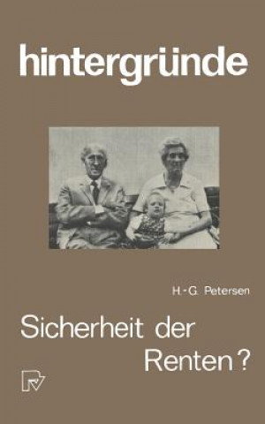 Kniha Sicherheit Der Renten? H.-G. Petersen