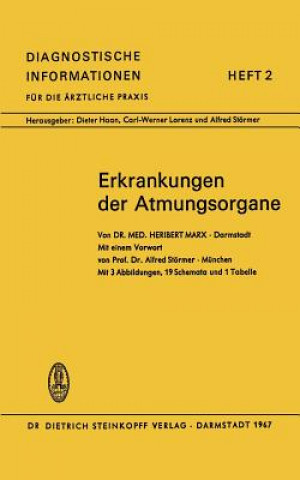 Kniha Erkrankungen Der Atmungsorgane H. Marx