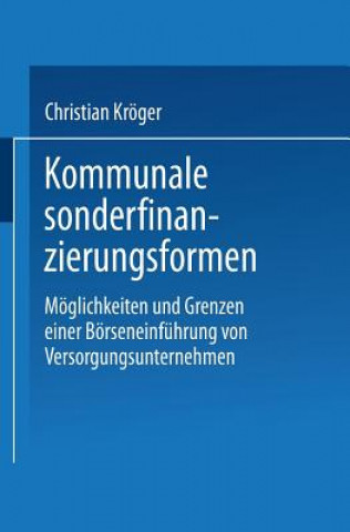 Buch Kommunale Sonderfinanzierungsformen Christian Kröger