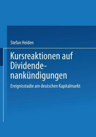 Carte Kursreaktionen Auf Dividendenankundigungen Stefan Heiden