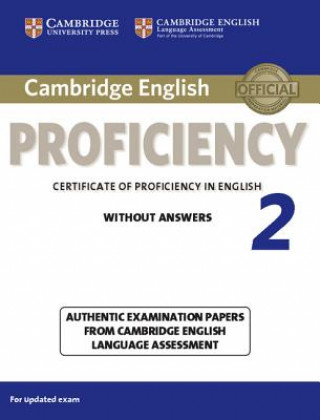 Kniha Cambridge English Proficiency 2 Student's Book without Answers CELA