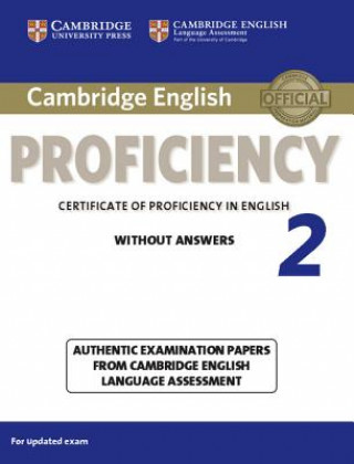 Knjiga Cambridge English Proficiency 2 Student's Book without Answers CELA