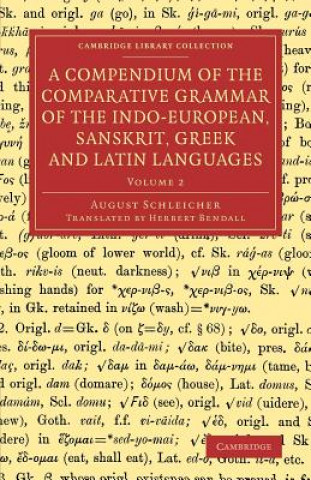 Libro Compendium of the Comparative Grammar of the Indo-European, Sanskrit, Greek and Latin Languages: Volume 2 August Schleicher