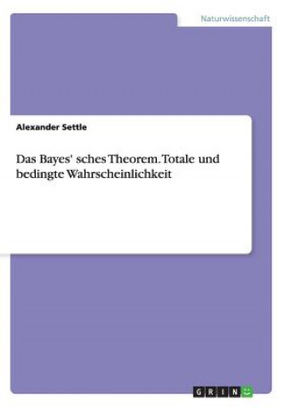 Carte Bayes' sches Theorem. Totale und bedingte Wahrscheinlichkeit Alexander Settle