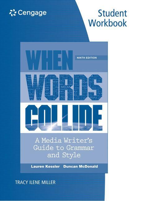 Knjiga Student Workbook for Kessler/McDonald's When Words Collide, 9th Lauren Kessler