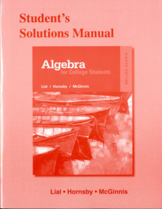 Carte Student Solutions Manual for Algebra for College Students Margaret L. Lial