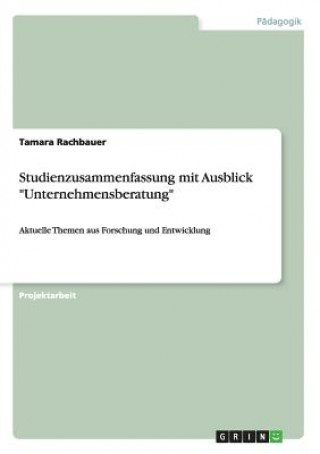 Knjiga Studienzusammenfassung mit Ausblick Unternehmensberatung Tamara Rachbauer