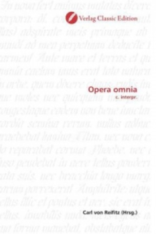 Książka Opera omnia Carl von Reifitz