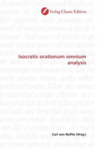 Kniha Isocratis orationum omnium analysis Carl von Reifitz