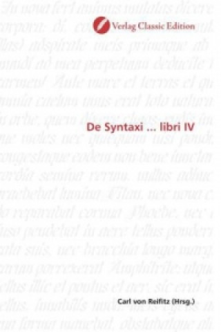 Книга De Syntaxi ... libri IV Carl von Reifitz