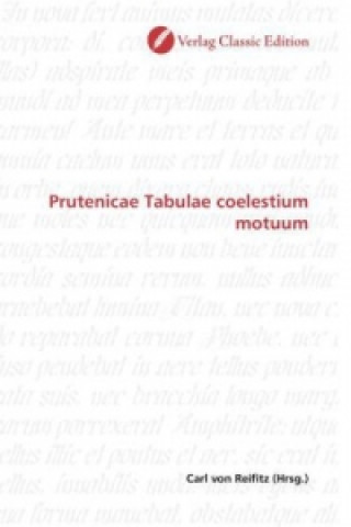 Βιβλίο Prutenicae Tabulae coelestium motuum Carl von Reifitz