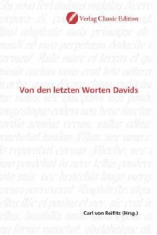 Kniha Von den letzten Worten Davids Carl von Reifitz
