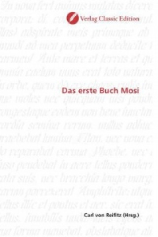 Livre Das erste Buch Mosi Carl von Reifitz