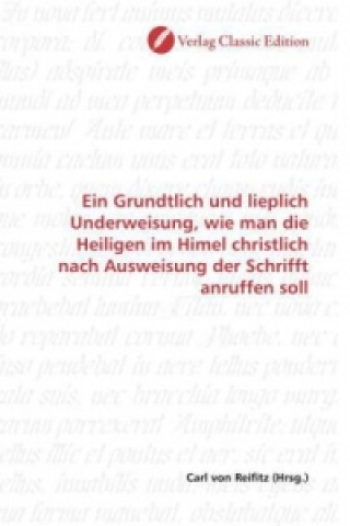 Kniha Ein Grundtlich und lieplich Underweisung, wie man die Heiligen im Himel christlich nach Ausweisung der Schrifft anruffen soll Carl von Reifitz