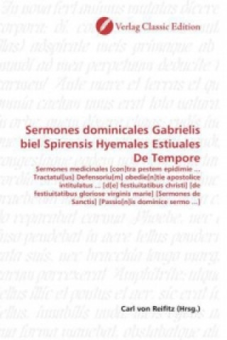 Carte Sermones dominicales Gabrielis biel Spirensis Hyemales Estiuales De Tempore Carl von Reifitz