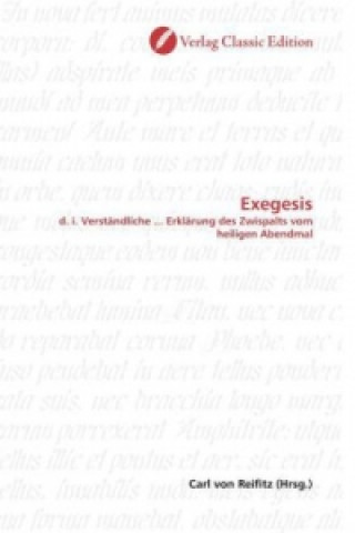 Boek Exegesis Carl von Reifitz