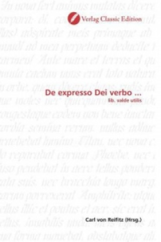 Könyv De expresso Dei verbo ... Carl von Reifitz