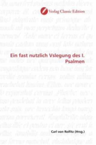 Книга Ein fast nutzlich Vslegung des I. Psalmen Carl von Reifitz