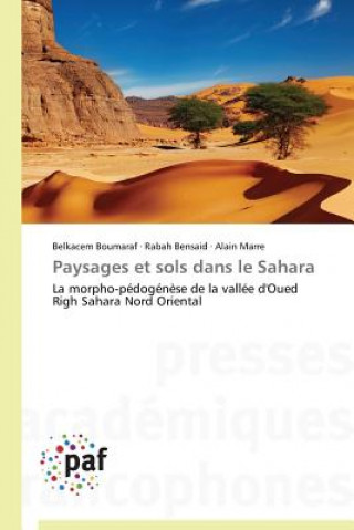 Könyv Paysages Et Sols Dans Le Sahara Belkacem Boumaraf