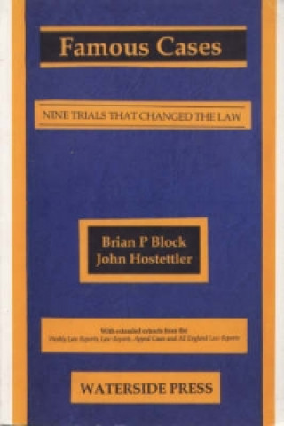 Kniha Famous Cases John Hostettler