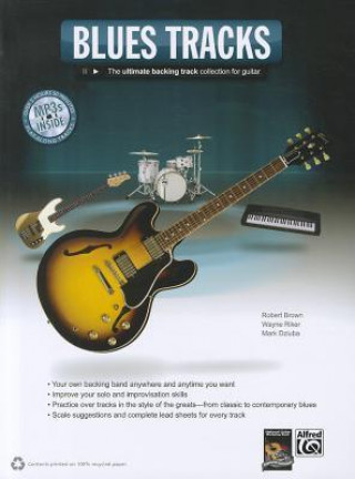 Könyv BLUES GUITAR TRACKS BOOK & CD Robert Brown