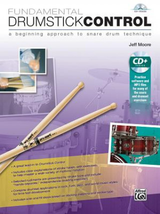 Carte FUNDAMENTAL DRUMSTICK CONTROL BOOK CD JEFF MOORE