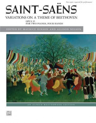 Książka VARIATIONS ON A THEME OF BEETHOVEN CAMILLE SAINT-SAENS