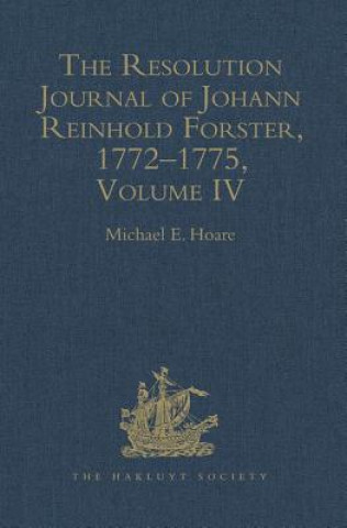 Libro Resolution Journal of Johann Reinhold Forster, 1772-1775 