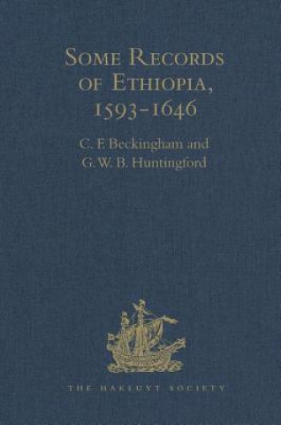 Libro Some Records of Ethiopia, 1593-1646 G. W. B. Huntingford