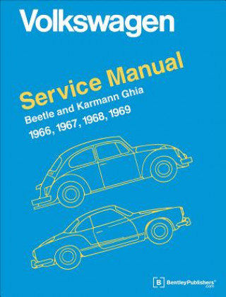 Книга Volkswagen Beetle and Karmann Ghia Official Service Manual 1966-1969 Inc Volkswagen of America
