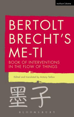 Könyv Bertolt Brecht's Me-Ti Bertolt Brecht