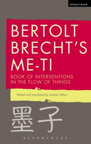 Könyv Bertolt Brecht's Me-ti Bertolt Brecht