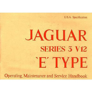 Carte Jaguar Series 3 V12 (US) Handbook A181/2 Brooklands Books Ltd