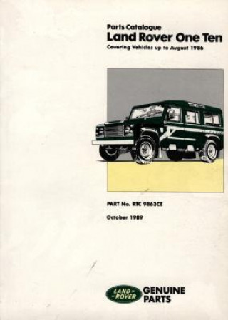 Kniha Land Rover One Ten Parts Catalogue Brooklands Books Ltd