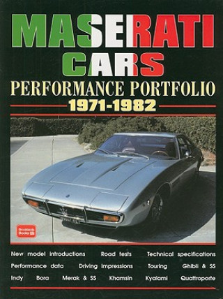 Könyv Maserati Cars Performance Portfolio 1971-1982 