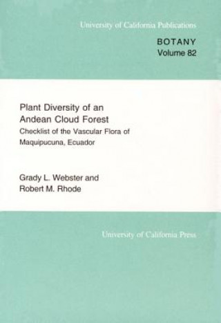 Kniha Plant Diversity of an Andean Cloud Forest Robert Rhode