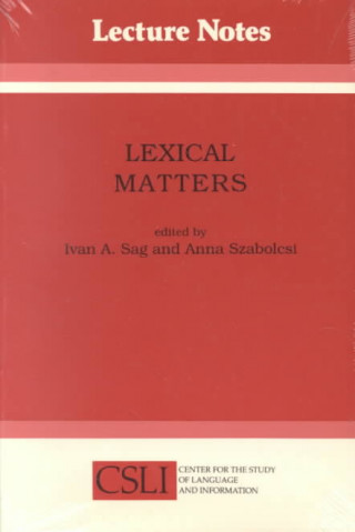 Kniha Lexical Matters Ivan Sag