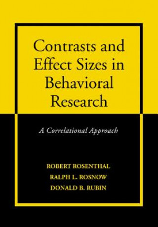 Kniha Contrasts and Effect Sizes in Behavioral Research Donald B. Rubin