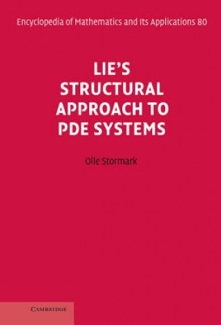 Kniha Lie's Structural Approach to PDE Systems Olle Stormark